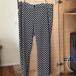 Banana Republic black and white pants
